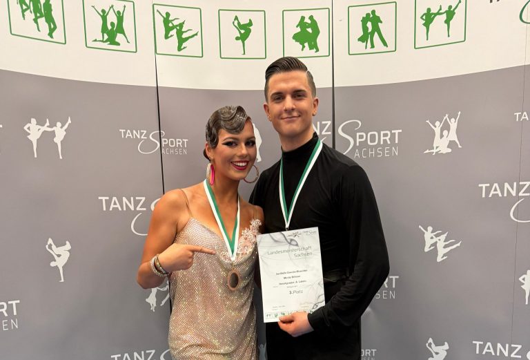 Podestplatz bei der Landesmeisterschaft Sachsen Latein